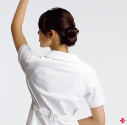 アームホールリブ付き
腕の動きラクラク
袖口ゴム
袖口の開きセーブ