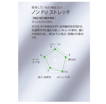 使用している生地はコレ!
ノンPUストレッチ 使用している生地はコレ!
ノンPUストレッチ