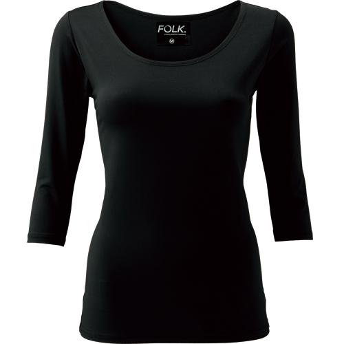 ぽかぽかレディスカットソー(7.5分袖)